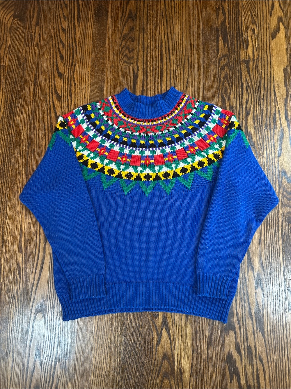 Vintage 90s Knit Icelandic Style Sweater